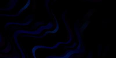 donkerblauwe vectorachtergrond met bogen kleurrijke illustratie met gebogen lijnenontwerp voor uw bedrijfspromotie vector