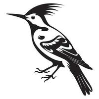 Euraziatisch hop icoon, gemakkelijk illustratie van Euraziatisch hop icoon, vogel glyph icoon. vector