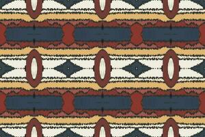 ikat damast borduurwerk achtergrond. ikat patroon meetkundig etnisch oosters patroon traditioneel.azteken stijl abstract vector illustratie.ontwerp voor textuur, stof, kleding, verpakking, sarong.