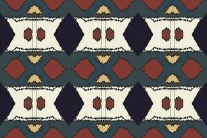 ikat bloemen paisley borduurwerk achtergrond. ikat prints meetkundig etnisch oosters patroon traditioneel. ikat aztec stijl abstract ontwerp voor afdrukken textuur,stof,sari,sari,tapijt. vector