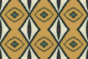 ikat bloemen paisley borduurwerk achtergrond. ikat vector meetkundig etnisch oosters patroon traditioneel. ikat aztec stijl abstract ontwerp voor afdrukken textuur,stof,sari,sari,tapijt.