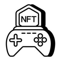 modieus vector ontwerp van nft gaming