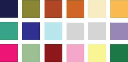 kleur reeks palet vector illustratie retro