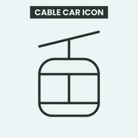 kabel auto icoon Aan wit achtergrond. schets kabel auto icoon. minimaal en premie kabel auto icoon. eps 10 vector. vector