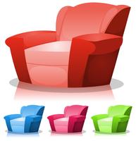 Cartoon fauteuilset vector