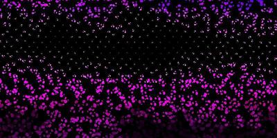 donkerpaars roze vectorpatroon met abstracte vormen vector