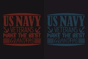 ons marine veteranen maken de het beste opa's, veteraan minnaar shirt, leger shirt, 4e van juli, leger veteraan vlag t-shirts, veteraan Verenigde Staten van Amerika leger, veteraan vader opa, gedenkteken dag geschenk, ons veteraan vector