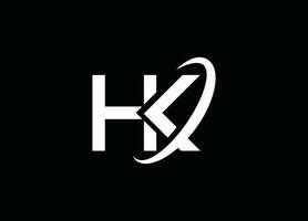 k, hk , hk brief logo, hk ontwerp, hk bedrijf, hk studio , hk logo, hk creatief, beginletters vector