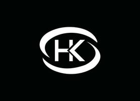 k, hk , hk brief logo, hk ontwerp, hk bedrijf, hk studio , hk logo, hk creatief, beginletters vector