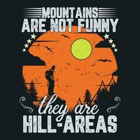 bergen zijn niet grappig ze zijn heuvelgebieden vector