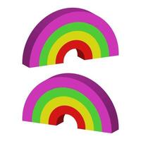 regenboog geïllustreerd in vector