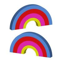 regenboog geïllustreerd in vector