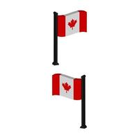 Canadese vlag geïllustreerd in vector