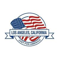 Verenigde Staten van Amerika thema logo concept voor premie merk logo vector
