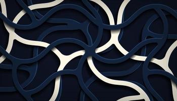 abstracte 3d papercut strepen achtergrond vector