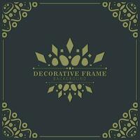 elegante decoratieve frame ontwerp achtergrond vector