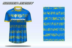 voetbal Jersey sport t-shirt ontwerp mockup voor Amerikaans voetbal club vector