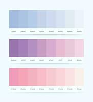 kleur palet vector met kleur codes