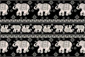 wijnoogst grafisch vector Indisch lotus etnisch olifant. Afrikaanse tribal ornament. kan worden gebruikt voor een kleur boek, textiel, afdrukken, telefoon geval, groet kaart