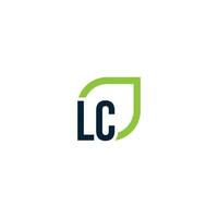 brief lc logo groeit, ontwikkelt, natuurlijk, biologisch, gemakkelijk, financieel logo geschikt voor uw bedrijf. vector