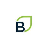 brief b logo groeit, ontwikkelt, natuurlijk, biologisch, gemakkelijk, financieel logo geschikt voor uw bedrijf. vector