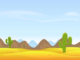 Woestijn landschap achtergrond vector