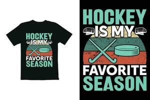 hockey t overhemd ontwerp vector, hockey t overhemd grafiek voor afdrukken in shirt, mok, hoed enz vector