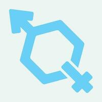 diagonaal icoon logo geslacht vector