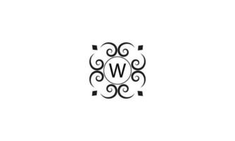 wijnoogst en luxe logo sjabloon vector