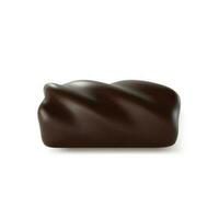 realistisch gedetailleerd 3d chocola snoep. vector