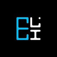 eli brief logo creatief ontwerp met vector grafisch, eli gemakkelijk en modern logo. eli luxueus alfabet ontwerp