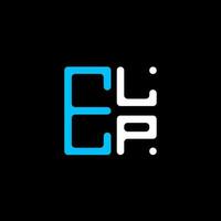 elp brief logo creatief ontwerp met vector grafisch, elp gemakkelijk en modern logo. elp luxueus alfabet ontwerp
