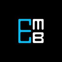 emb brief logo creatief ontwerp met vector grafisch, emb gemakkelijk en modern logo. emb luxueus alfabet ontwerp