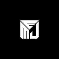 emj brief logo creatief ontwerp met vector grafisch, emj gemakkelijk en modern logo. emj luxueus alfabet ontwerp