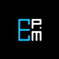epm brief logo creatief ontwerp met vector grafisch, epm gemakkelijk en modern logo. epm luxueus alfabet ontwerp