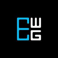 ewg brief logo creatief ontwerp met vector grafisch, ewg gemakkelijk en modern logo. ewg luxueus alfabet ontwerp