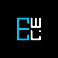 ewl brief logo creatief ontwerp met vector grafisch, ewl gemakkelijk en modern logo. ewl luxueus alfabet ontwerp