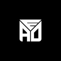 eao brief logo creatief ontwerp met vector grafisch, eao gemakkelijk en modern logo. eao luxueus alfabet ontwerp