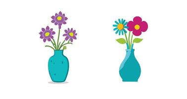 bloemen pictogrammen reeks geïsoleerd vector illustratie