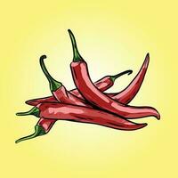 rood Chili vector illustratie