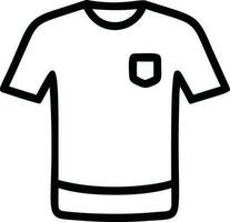 lijn t-shirt icoon vector