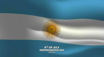 onafhankelijkheid dag van de Argentinië vector achtergrond. de negende van juli illustratie ontwerp voor banier, groet kaart, uitnodiging of vakantie poster.