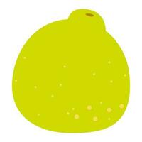 tekenfilm schattig helder kleuren vruchten. pomelo geïsoleerd Aan wit achtergrond, vlak ontwerp, vector, illustratie, eps10 vector