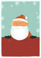 grungy santa poster vector