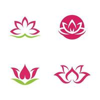 schoonheid lotus vector logo sjabloon