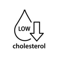 laag cholesterol icoon. symptomen van metabolisch syndroom. laag HDL-cholesterol. hart zorg cardiologie teken. schets stijl. bewerkbare beroerte vector illustratie. ontwerp Aan wit achtergrond. eps 10