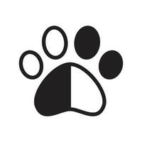 hond poot vector voetafdruk icoon logo huisdier kat katje klauw tekenfilm karakter grafisch symbool illustratie Frans bulldog beer tekening