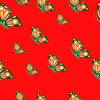 gemakkelijk gestileerde mot naadloos patroon. vlinders behang. vliegend insect afdrukken. vector