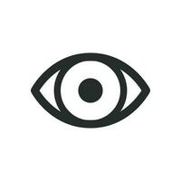 oog icoon vector ontwerp illustratie optisch symbool