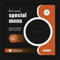 speciaal menu concept banier sjabloon ontwerp. korting abstract Promotie lay-out ontwerp sjabloon vector